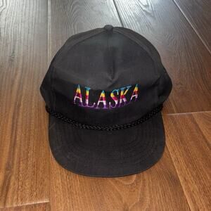 VTG Alaska Blue Trucker Snap Back Hat OC Artic Circle Cap Unisex Adults